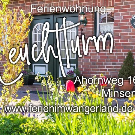 Ferien Im Wangerland Ferienwohnung Leuchtturm Minsen Schillig Hund Pool Sauna Norderaltendeich Exterior foto